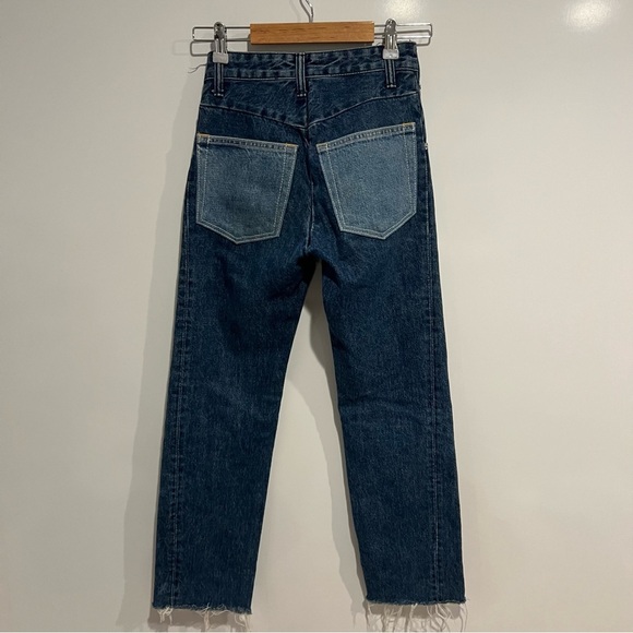 Helmut Lang Women's Reconstructed Straight Jeans - Light Blue Mix - Picture 4 of 14